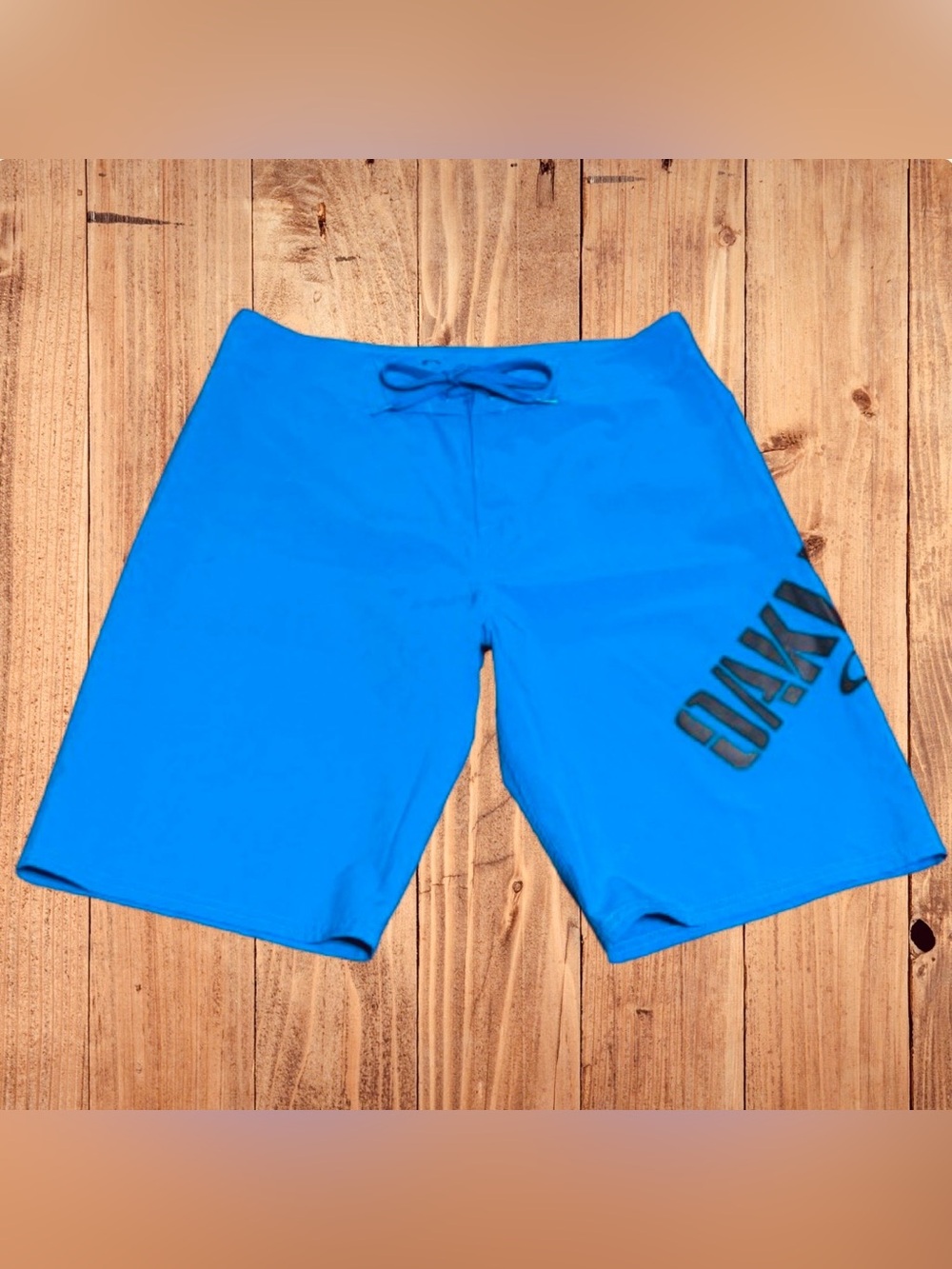 Oakley Mens Ellipse Boardshorts 21 Sz 33 Performance Swim Trunks Surf Ozone Blue